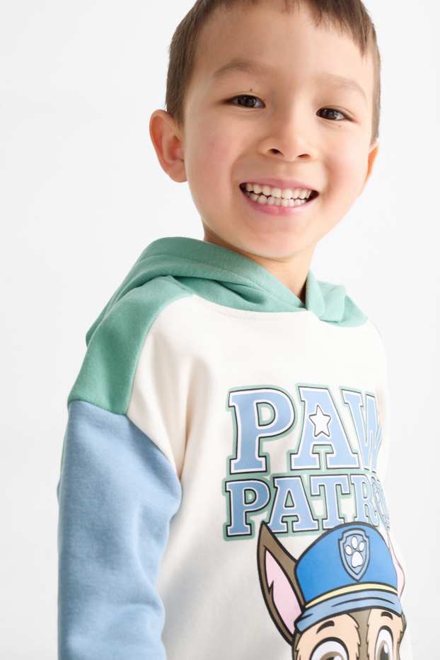 Kinderen: jongens - PAW Patrol - Chase - hoodie - crème wit