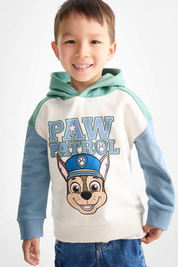 Kinderen: jongens - PAW Patrol - Chase - hoodie - crème wit