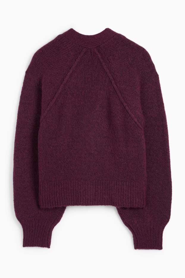 Femmes - Gilet en maille - violet