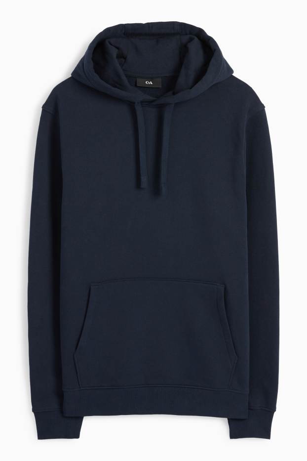 Hommes - Sweat à capuche - bleu foncé
