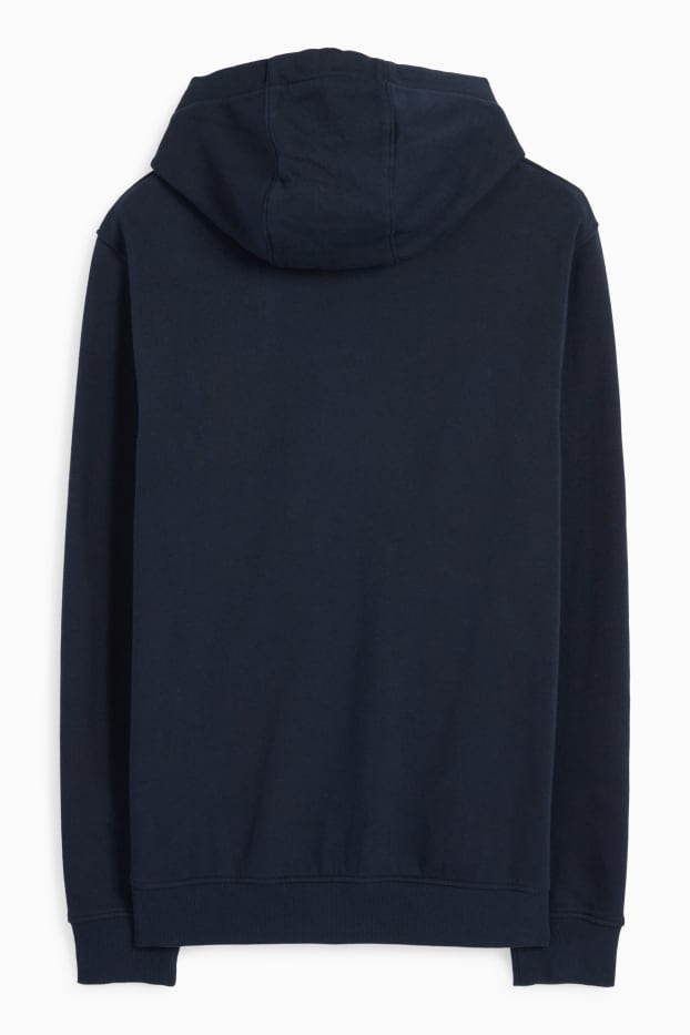 Hommes - Sweat à capuche - bleu foncé