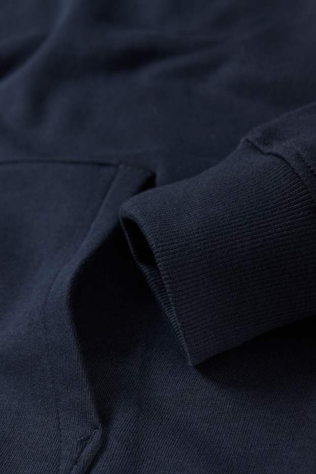 Hommes - Sweat à capuche - bleu foncé