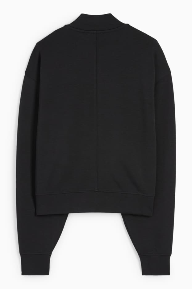 Femmes - Blouson en molleton basique - noir