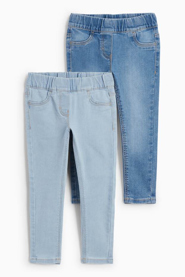 Children Girls - Multipack of 2 - jeggings - light blue