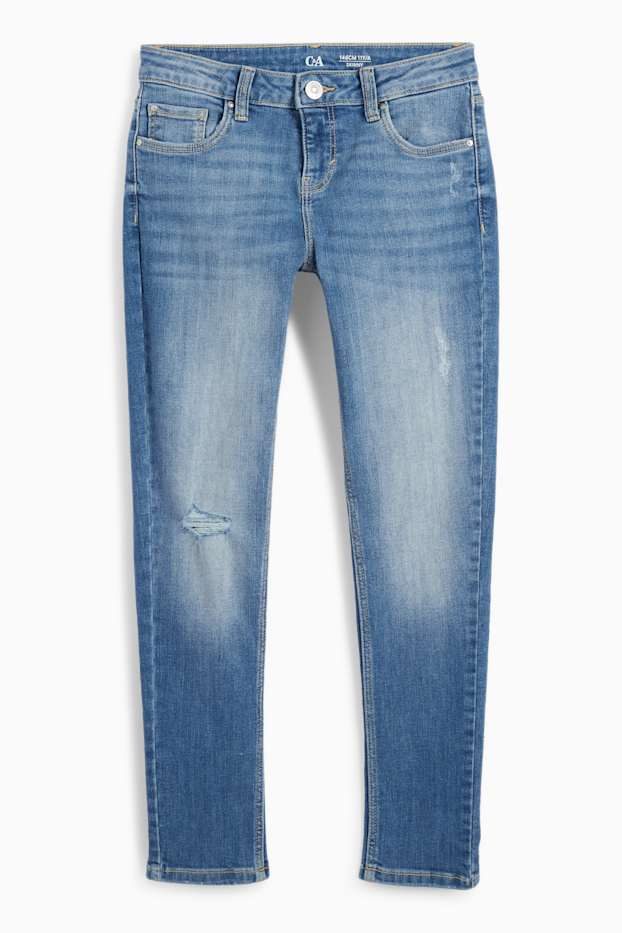 Kinder Mädchen - Skinny Jeans - helljeansblau