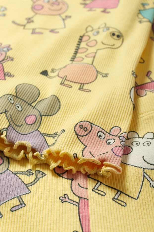 Children Girls - Peppa Pig - pyjamas - ribbed - 2 piece - yellow