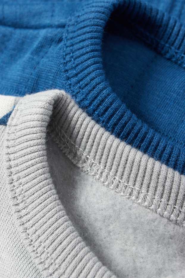 Baby Jungen - Multipack 2er - Hirsch - Baby-Sweatshirt - blau