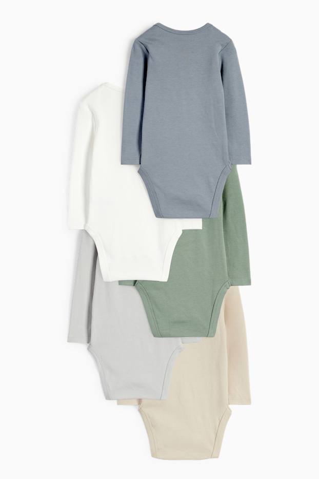 Unisex - Set van 5 - bosdieren - rompertje - grijs
