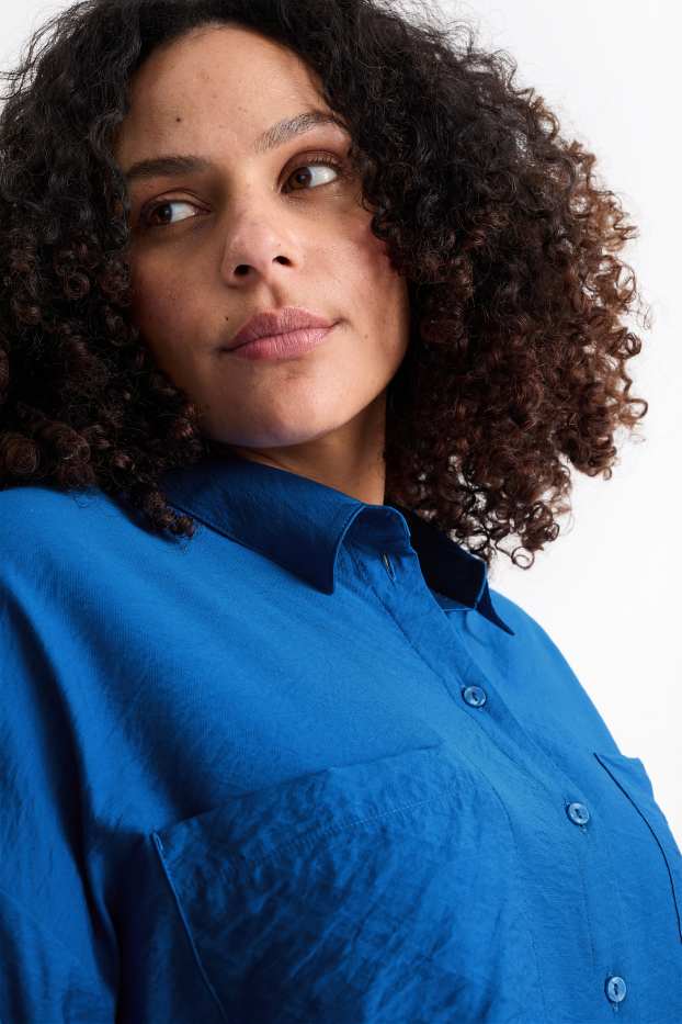 Damen - Bluse - blau