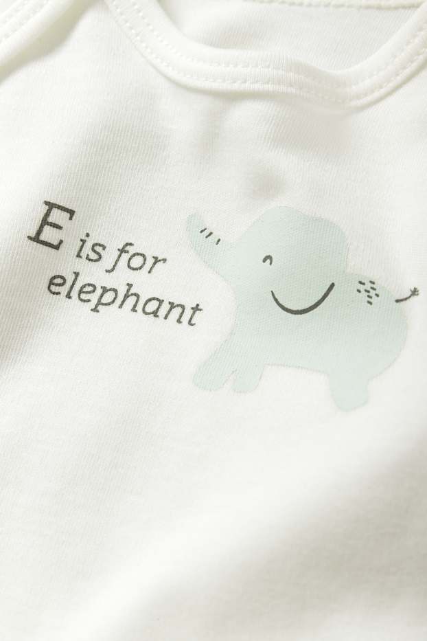 Nadó nen - Paquet de 5 - coala i elefant - bodi per a nadó - gris