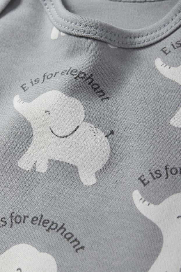 Nadó nen - Paquet de 5 - coala i elefant - bodi per a nadó - gris