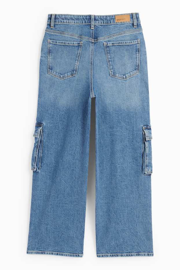 Bambine - Jeans cargo - jeans azzurro