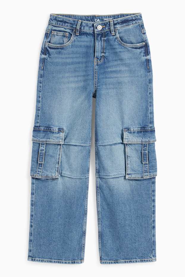 Bambine - Jeans cargo - jeans azzurro