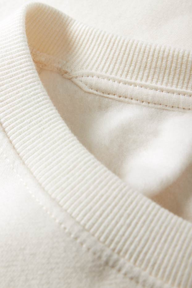 Enfants filles - New York - sweat - blanc crème