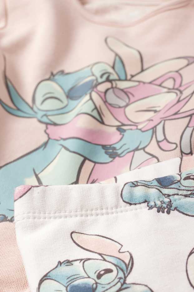Neonate - Lilo & Stitch - pigiama per neonati - 2 pezzi - rosa
