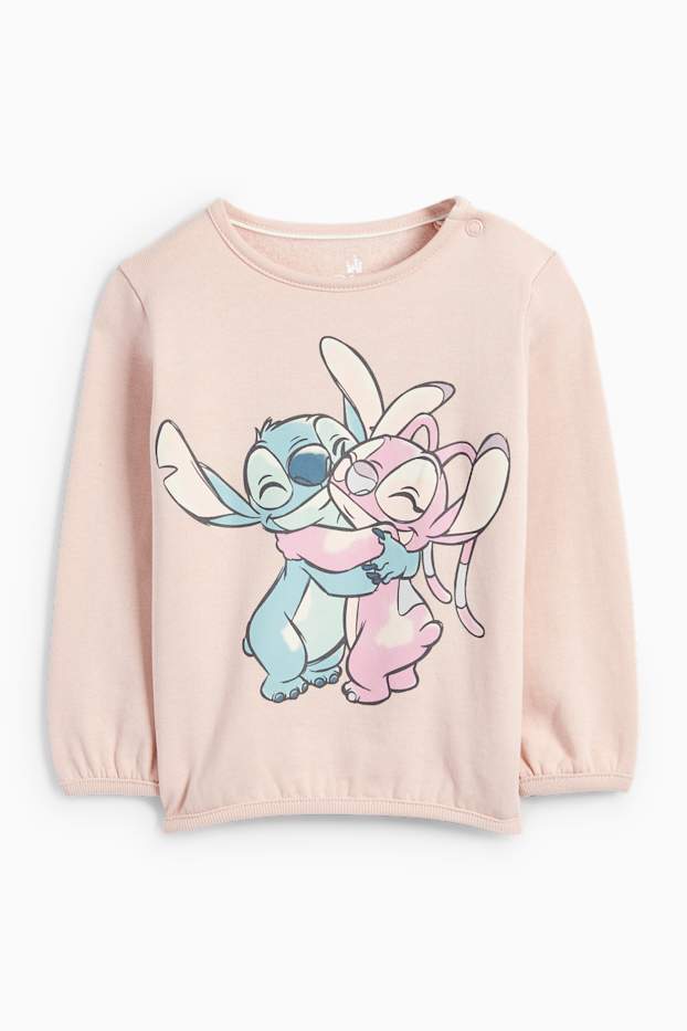 Neonate - Lilo & Stitch - pigiama per neonati - 2 pezzi - rosa