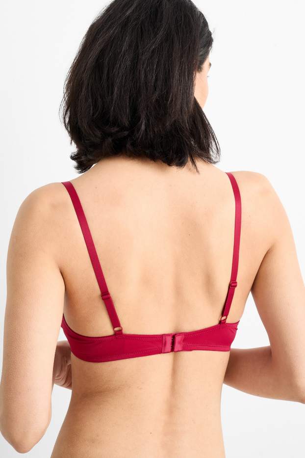 Mujer - Pack de 2 - sujetadores con aros - FULL COVERAGE - rojo / negro