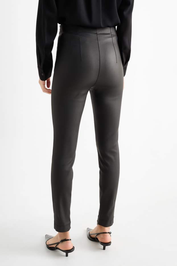 Femmes - Jegging - high waist - skinny fit - noir