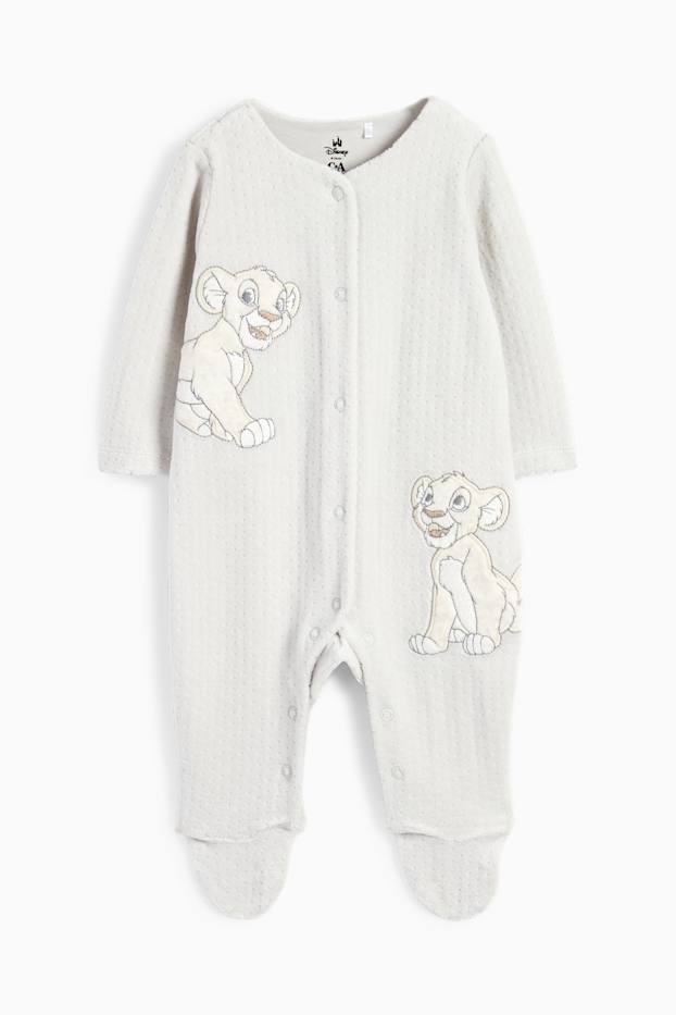 Unisexe - Le Roi Lion - pyjama bébé - texturé - gris clair