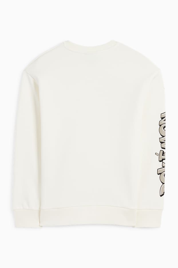 Kinderen: jongens - Pokémon - Pikachu - sweatshirt - crème wit