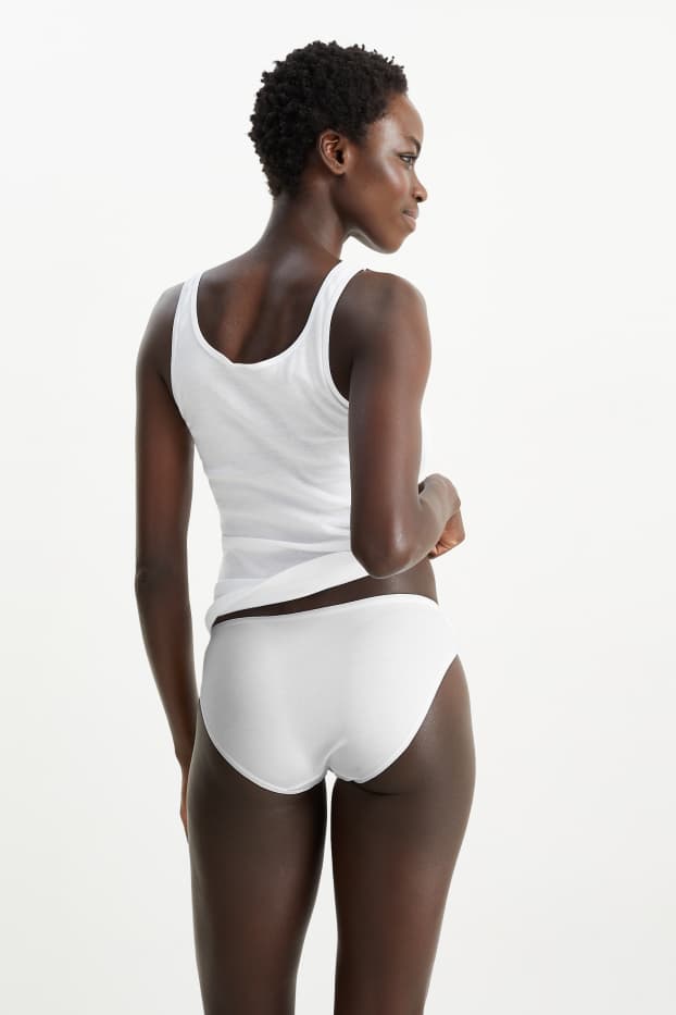 Femmes - Lot de 2 - maillots de corps - blanc