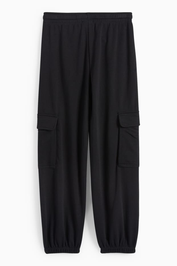 Enfants filles - Pantalon de jogging cargo - noir