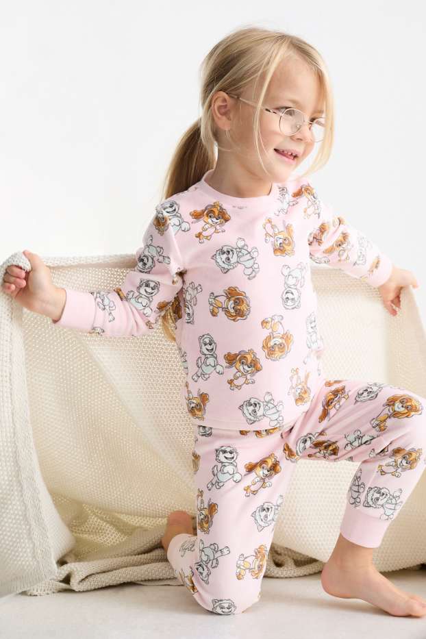 Children Girls - PAW Patrol - fleece pyjamas - 2 piece - rose