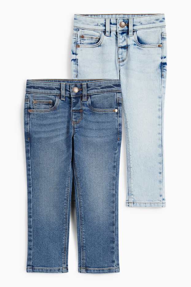 Copii - Băieți - Multipack 2 perechi - straight jeans - denim-albastru