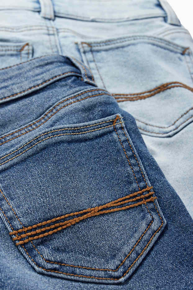 Copii - Băieți - Multipack 2 perechi - straight jeans - denim-albastru