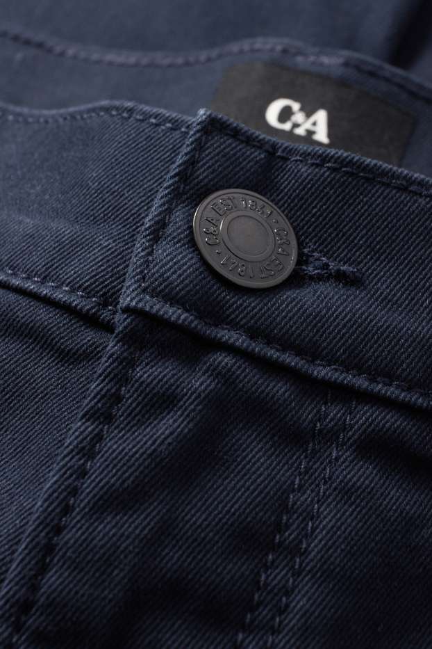 Hommes - Pantalon - regular fit - bleu foncé