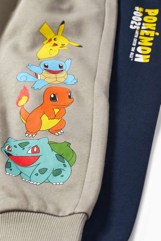 Kinderen: jongens - Set van 2 - Pokémon - joggingbroek - donkerblauw