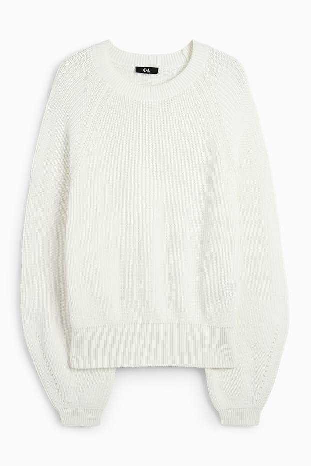 Femmes - Pull - blanc crème