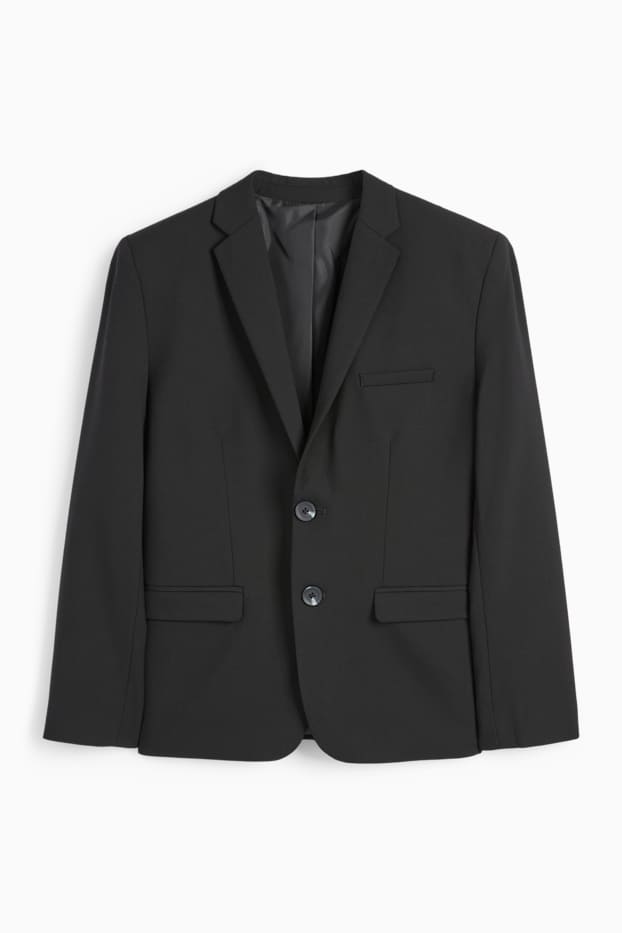 Kinder Jungen - Baukasten-Sakko - Stretch - LYCRA® - schwarz