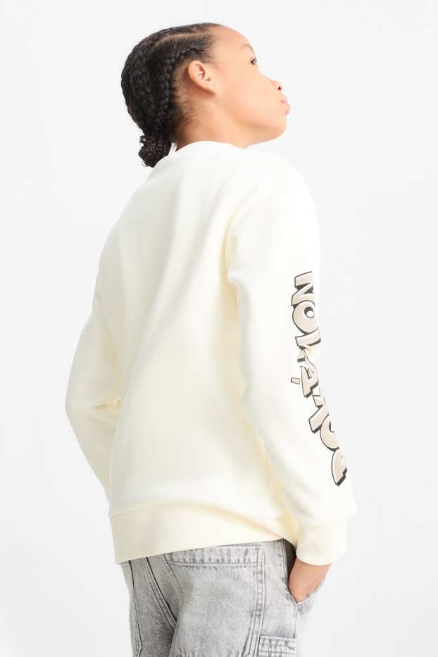 Kinderen: jongens - Pokémon - Pikachu - sweatshirt - crème wit