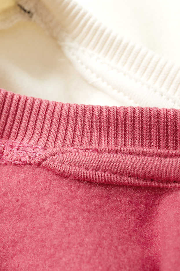 Enfants filles - Lot de 2 - nœuds - sweats - rose foncé