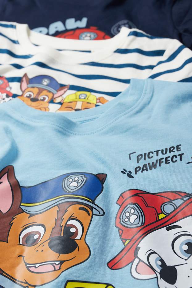 Bambini - Confezione da 3 - PAW Patrol - Chase, Marshall - maglia a maniche lunghe - azzurro