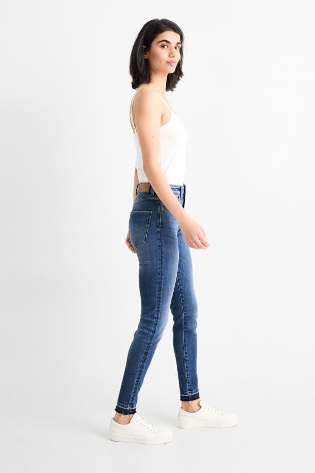 Damen - Skinny Jeans - High Waist - LYCRA® ADAPTIV Fiber - helljeansblau