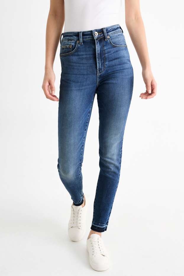Damen - Skinny Jeans - High Waist - LYCRA® ADAPTIV Fiber - helljeansblau