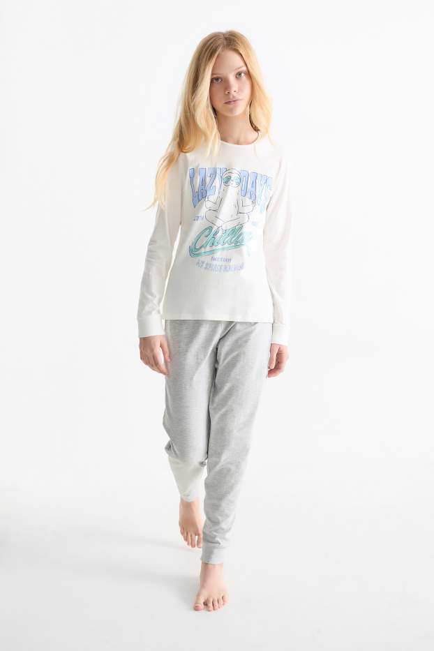 Nena - Peresós - pijama - 2 peces - blanc