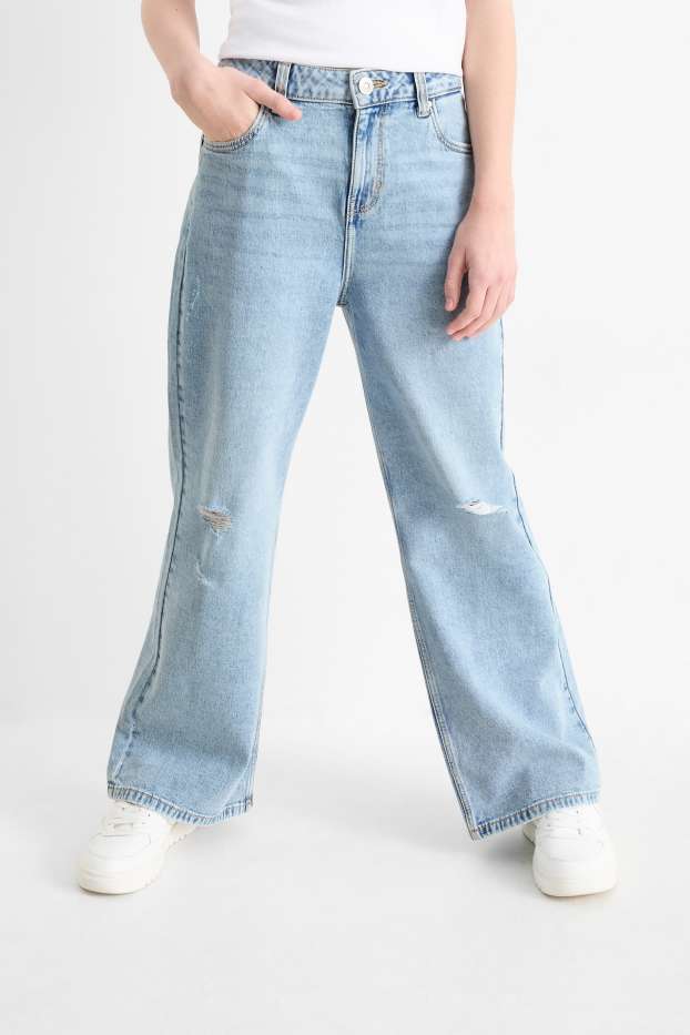 Nena - Wide Leg Jeans - texà blau clar