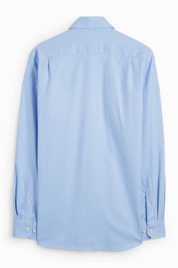 Home - Camisa formal - regular fit - cutaway - fàcil de planxar - blau clar