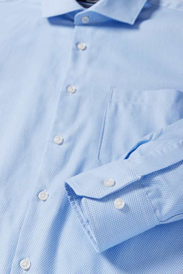 Home - Camisa formal - regular fit - cutaway - fàcil de planxar - blau clar