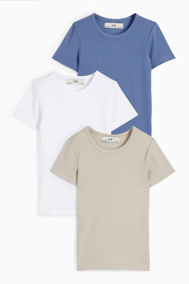 Bambini - Confezione da 3 - maglia intima - beige chiaro