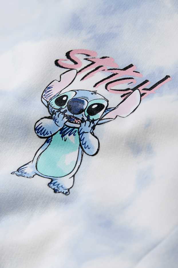 Bambine - Lilo & Stitch - felpa - fantasia - bianco / azzurro