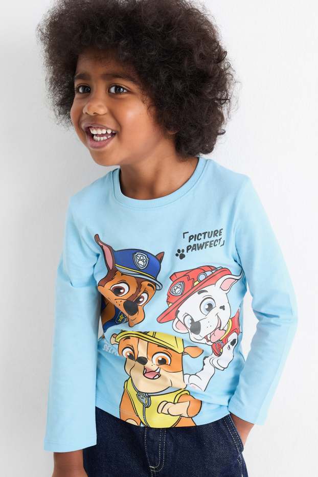 Bambini - Confezione da 3 - PAW Patrol - Chase, Marshall - maglia a maniche lunghe - azzurro