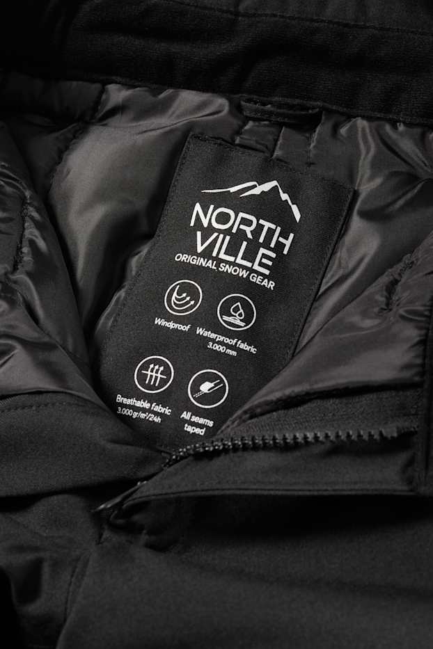Enfants garçons - Pantalon de ski - imperméable - noir