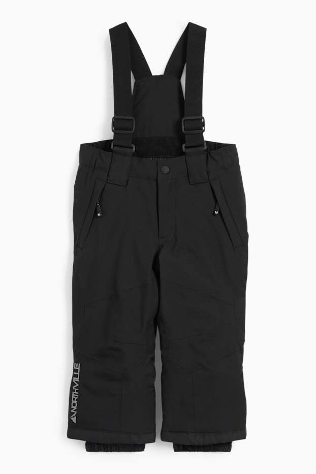 Enfants garçons - Pantalon de ski - imperméable - noir