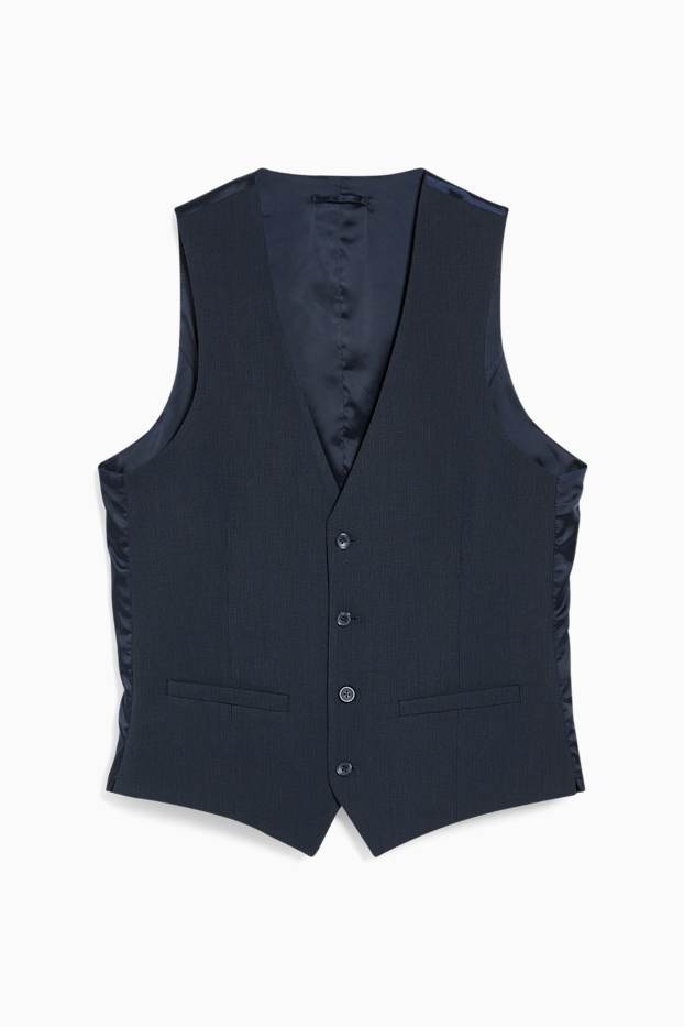 Bărbați - Vestă modulară - slim fit - Flex - LYCRA® - Mix & Match - albastru închis