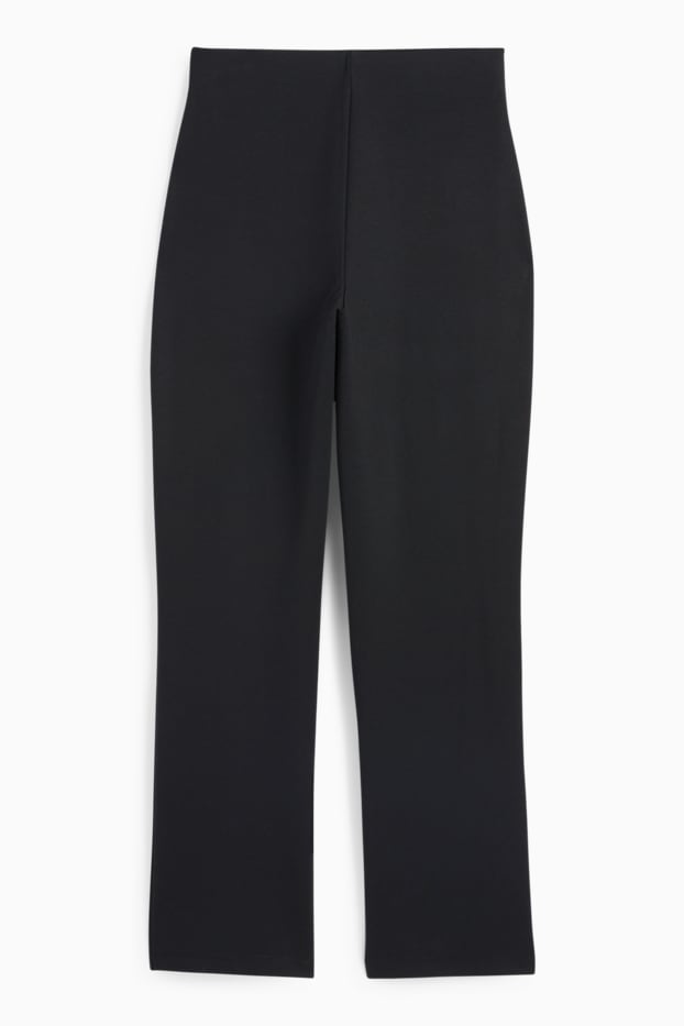 Damen - Jersey-Hose - Mid Waist - Regular Fit - schwarz