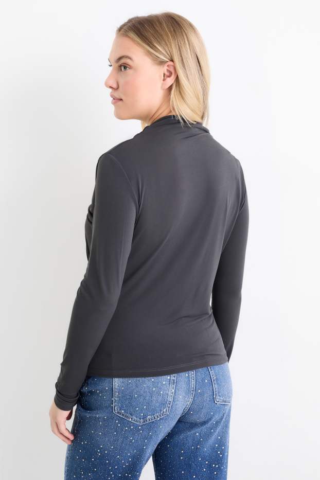 Dona - Samarreta de màniga llarga - gris fosc